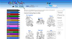 Desktop Screenshot of coloringpageskids.org